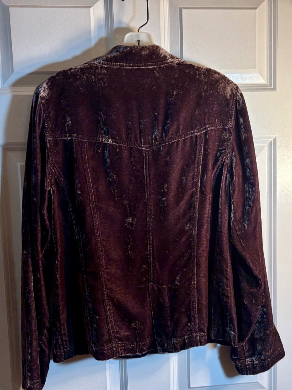 J. Jill Crushed Velvet Shimmery Blazer - Picture 6 of 9